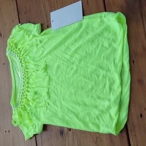 Nwt kensie sz 6x neon yellow fashion tee